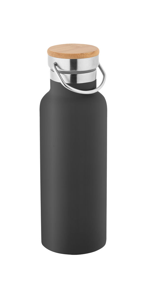 RAGNAR. Пляшка з нержавіючої сталі 500 мл, колір чорний