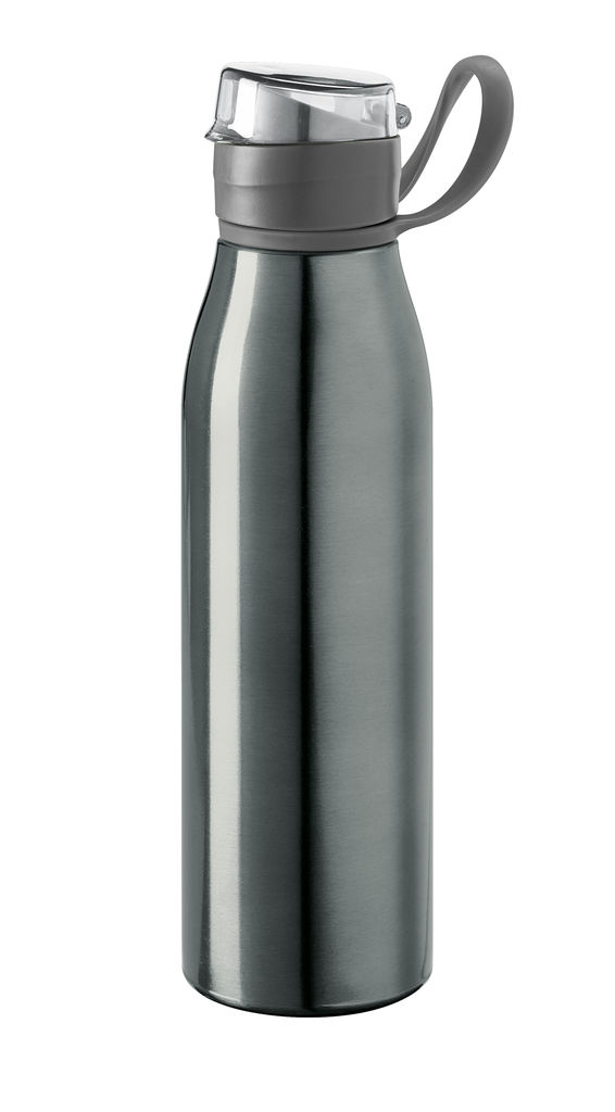 KORVER. Пляшка для спорту 650 мл, колір gun metal