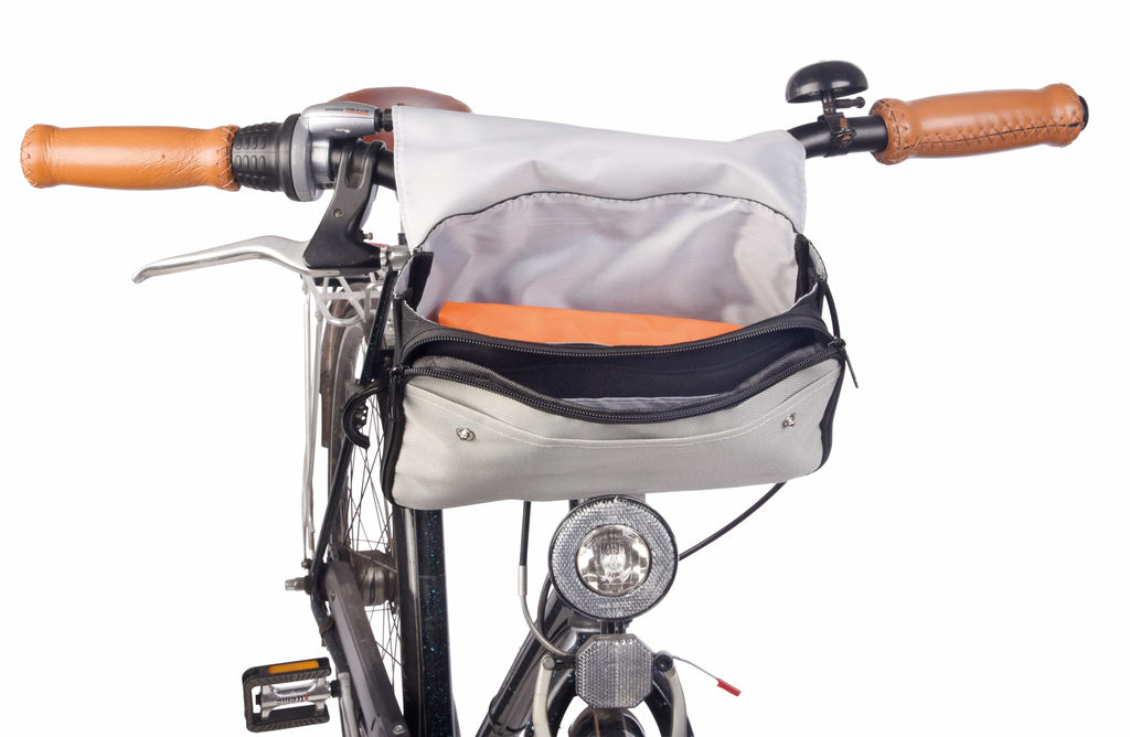 Сумка для велосипеда BIKE EASY, колір сірий, чорний - 56-0230505- Фото №4