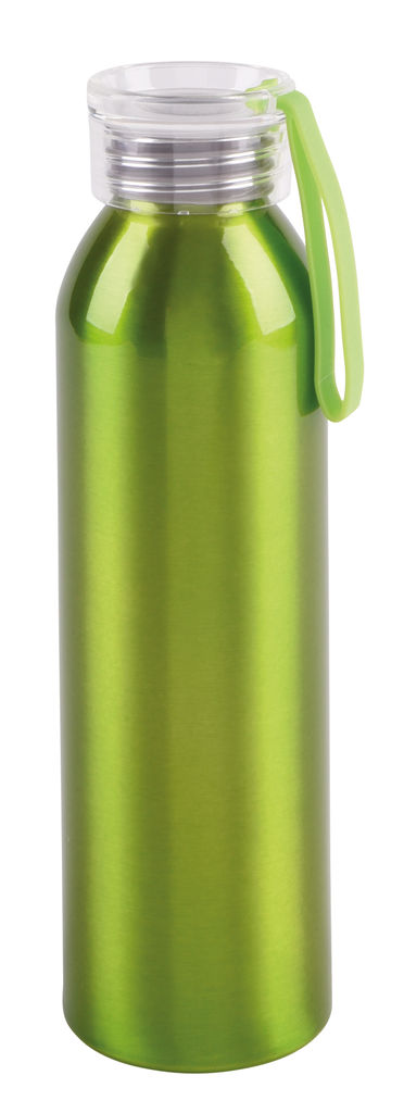Алюминиевая питьевая бутылка LOOPED, цвет яблочно-зелёный