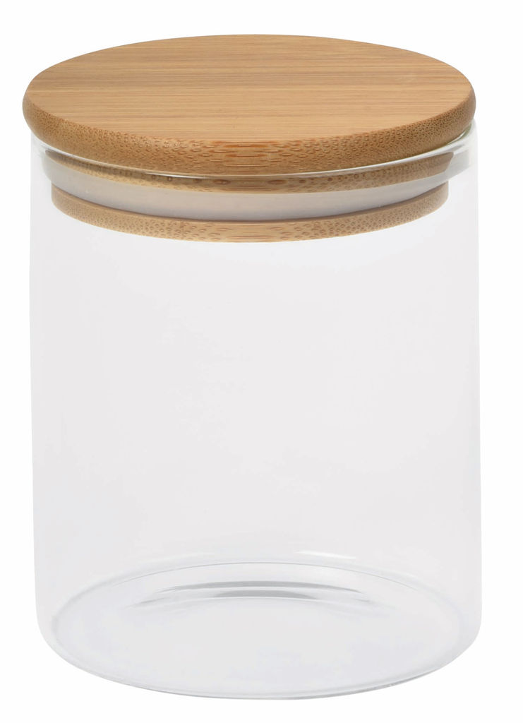 Стеклянная емкость для хранения продуктов ECO STORAGE, вместимость: ок. 450 ml, цвет коричневый, прозрачный