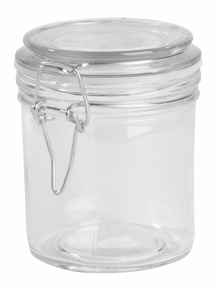 Скляна банка для зберігання продуктів CLICKY, об'єм бл. 280 ml, колір прозорий