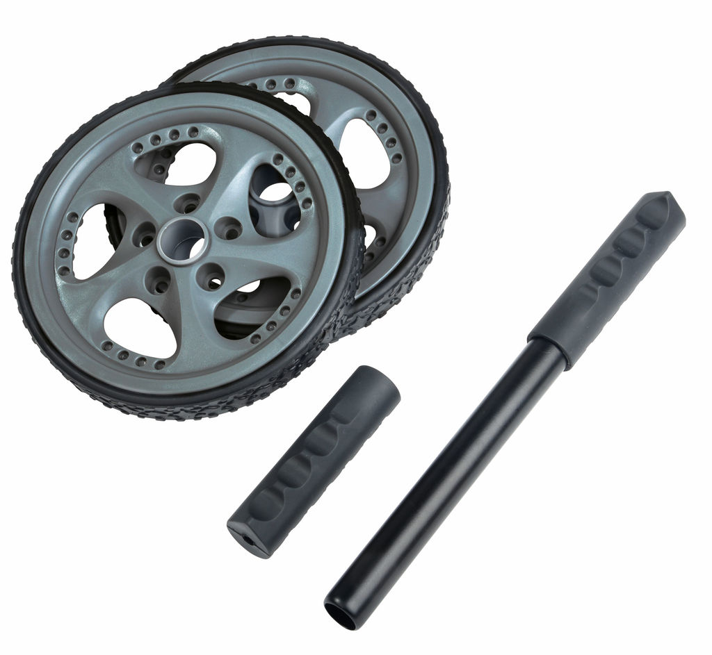 Тренажер для преса SPORT WHEEL, колір сірий, чорний - 56-0605043- Фото №1