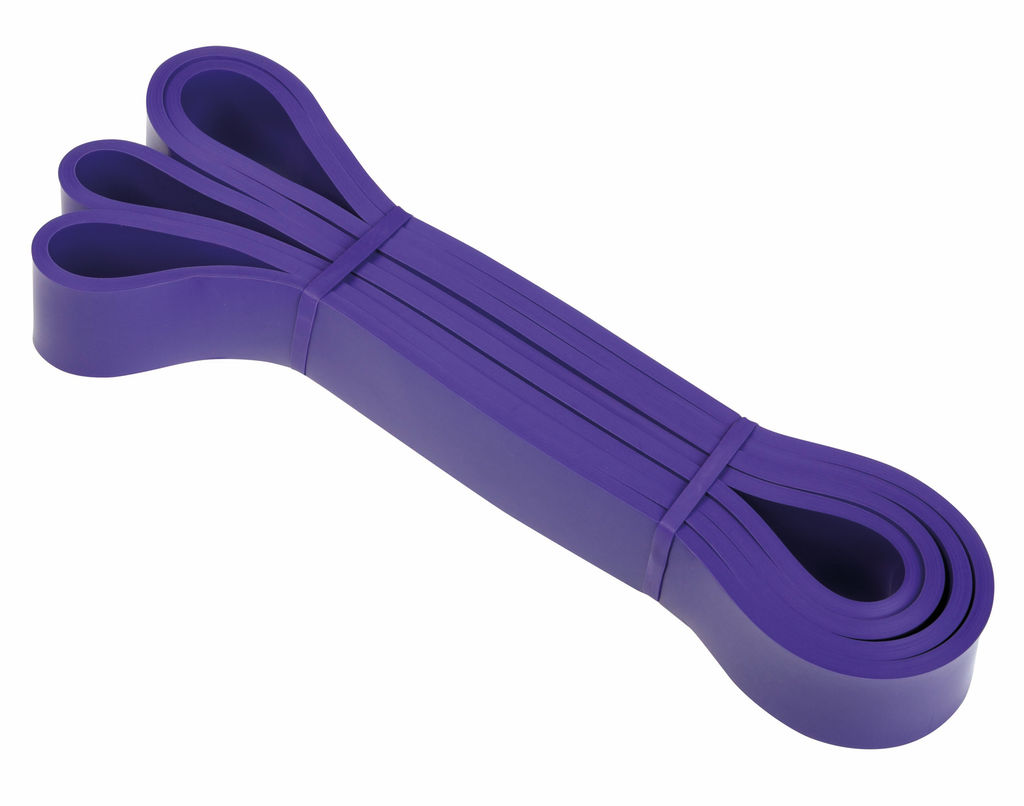 Фітнес-гумка для вправ STRONG POWER, навантаження близько 15,9-38,6 kg, колір фіолетовий