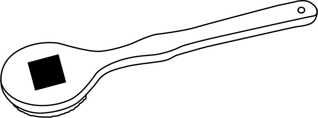 Массажная щетка LONG SCRUBBER, цвет натуральный - 56-0901032- Фото №3
