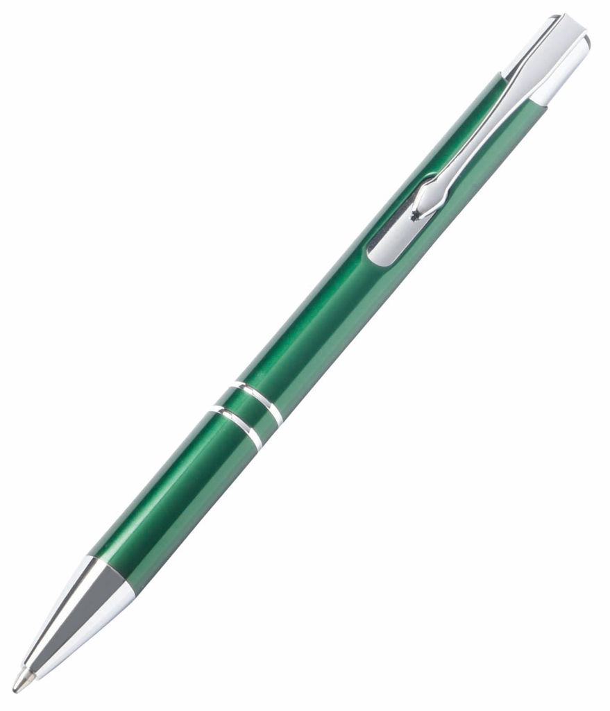 Шариковая ручка из алюминия TUCSON, цвет зелёный