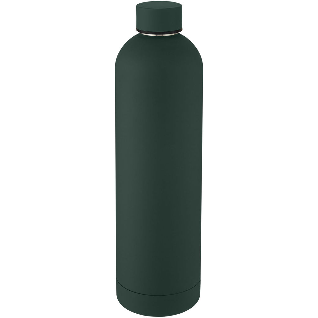 Spring Мідна спортивна пляшка об'ємом 1 л з вакуумною ізоляцією, колір зелений
