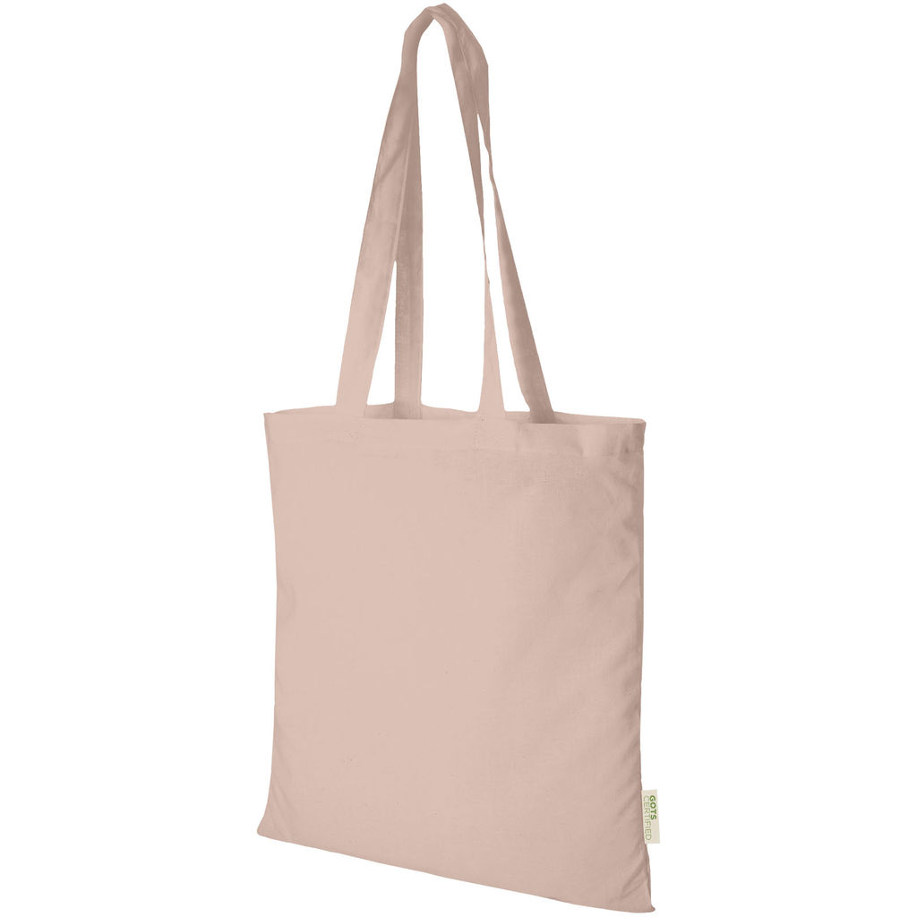 Orissa, эко-сумка из органического хлопка плотностью 140 г/м² согласно стандарту GOTS, цвет розовое золото