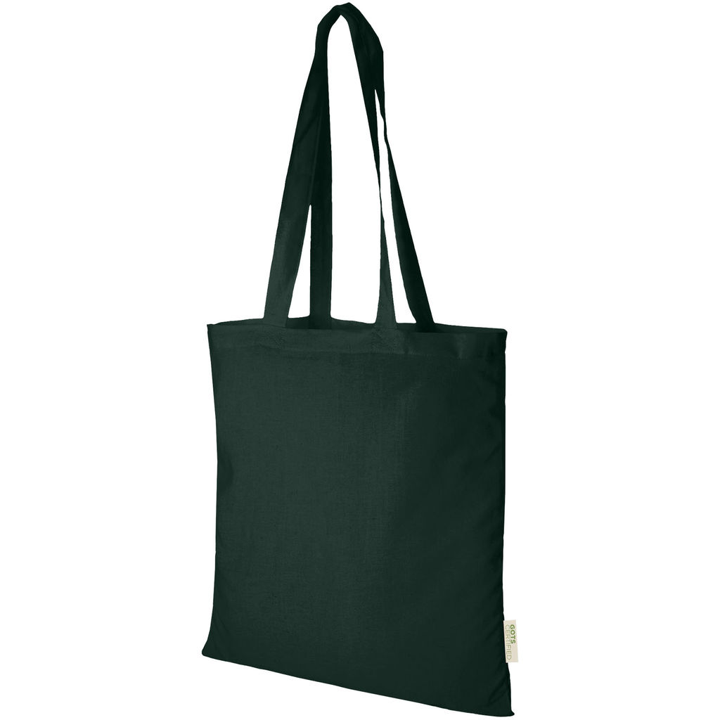 Orissa, эко-сумка из органического хлопка плотностью 140 г/м² согласно стандарту GOTS, цвет темно-зеленый