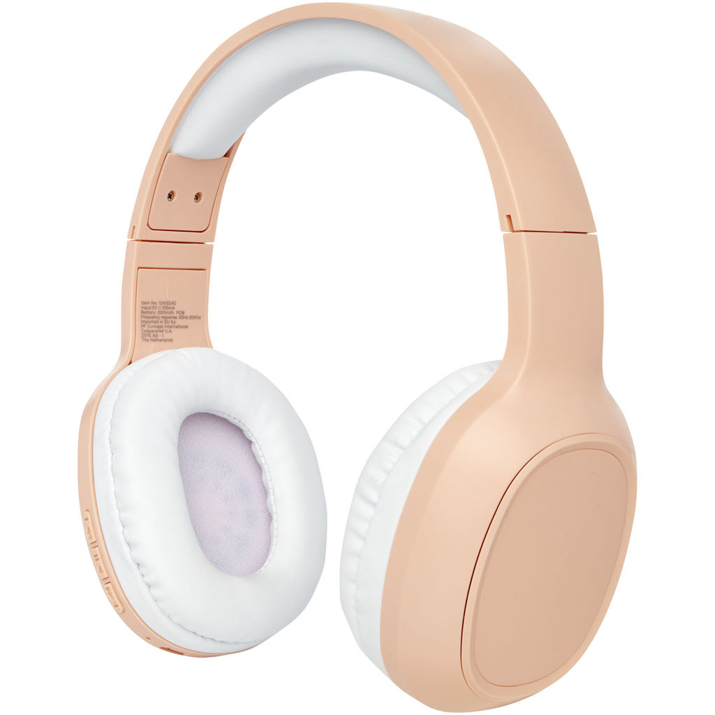 Бездротові навушники Riff з мікрофоном, колір блідно-рожевий