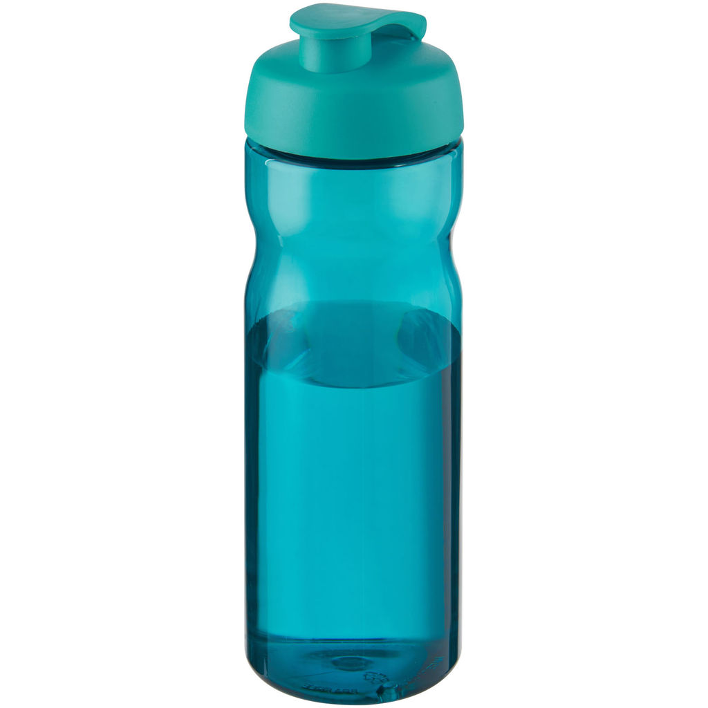 Спортивная бутылка H2O Base® объемом 650 мл с откидывающейся крышкой, цвет аква, аква
