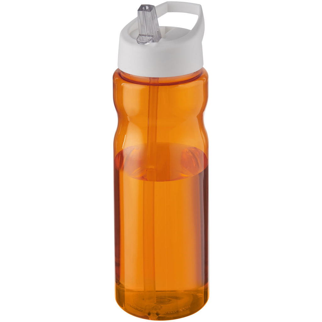 Спортивна бутилка H2O Base® об'ємом 650 мл з кришкою-носиком, колір помаранчевий, білий