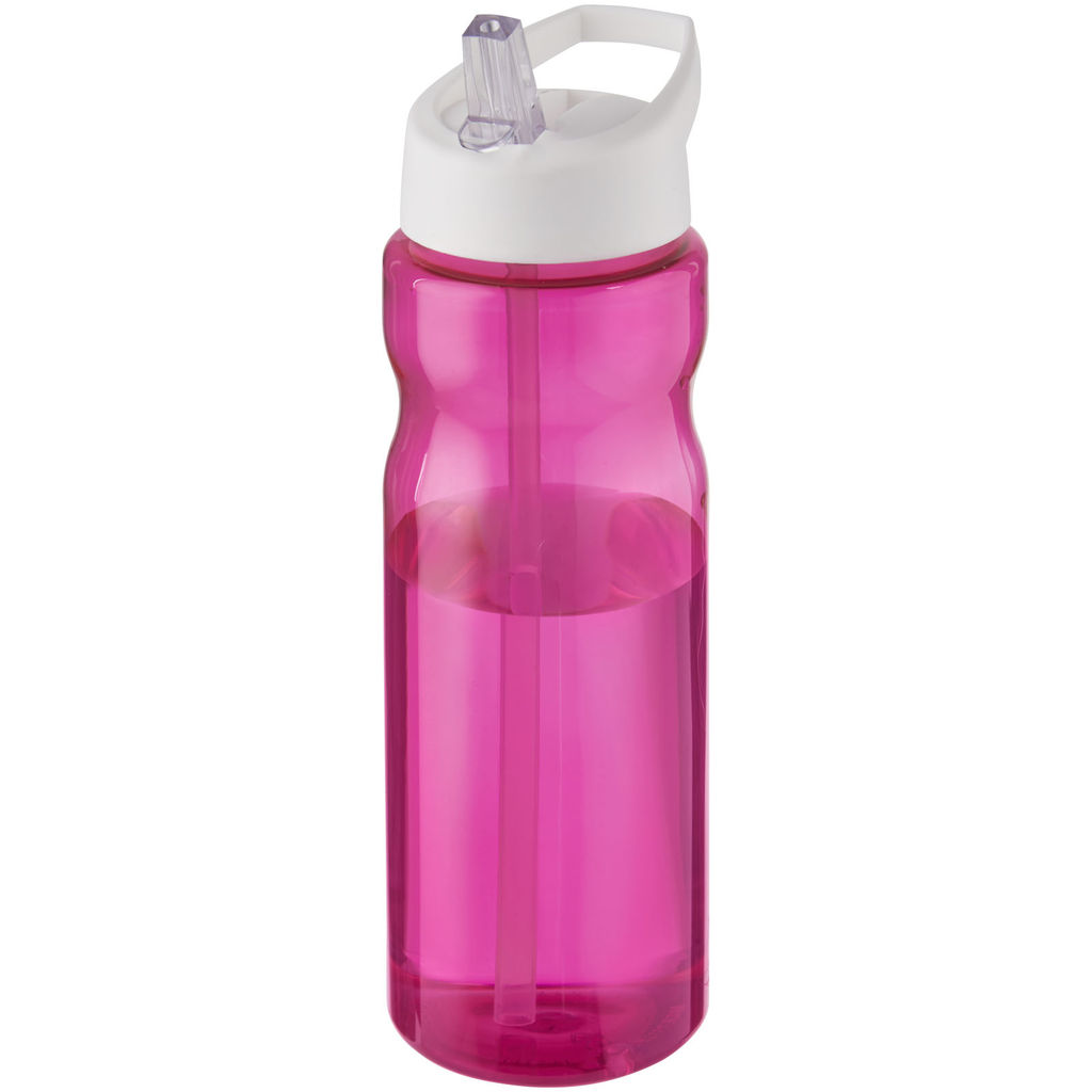 Спортивная бутылка H2O Base® объемом 650 мл с крышкой-носиком, цвет фуксия, белый