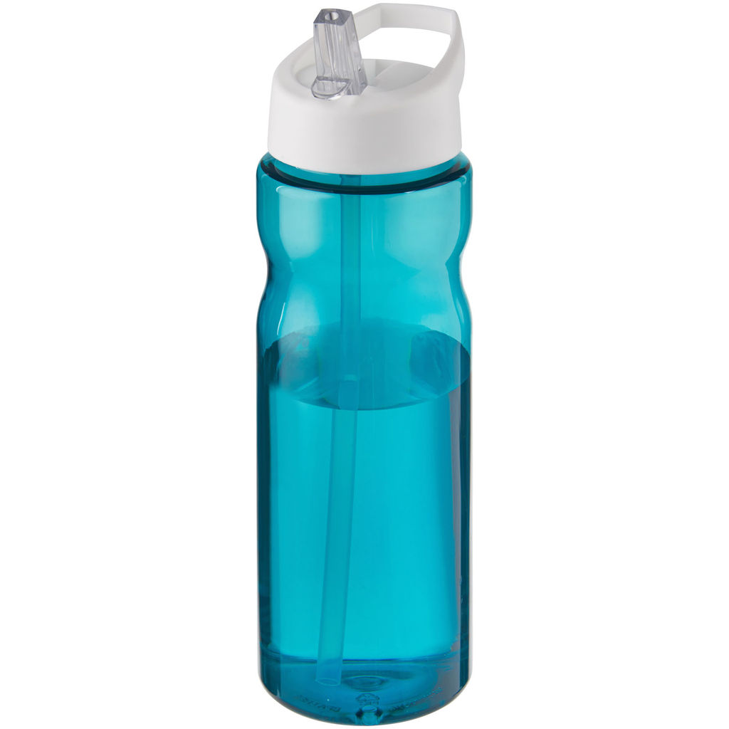 Спортивна бутилка H2O Base® об'ємом 650 мл з кришкою-носиком, колір колір морської хвилі, білий