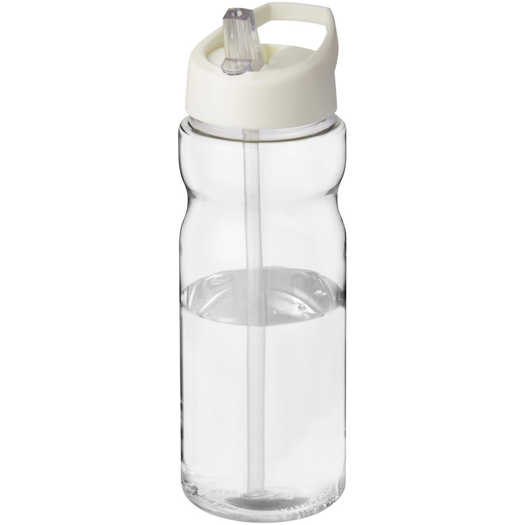Спортивна бутилка H2O Base® об'ємом 650 мл з кришкою-носиком, колір бежевий, прозорий