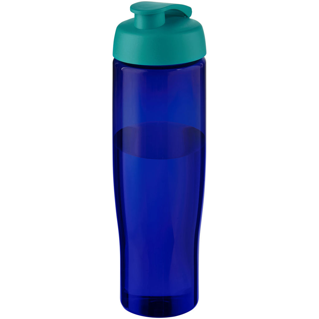 Спортивна пляшка H2O Active® Eco Tempo об'ємом 700 мл з кришкою, що відкидається., колір авка, синій