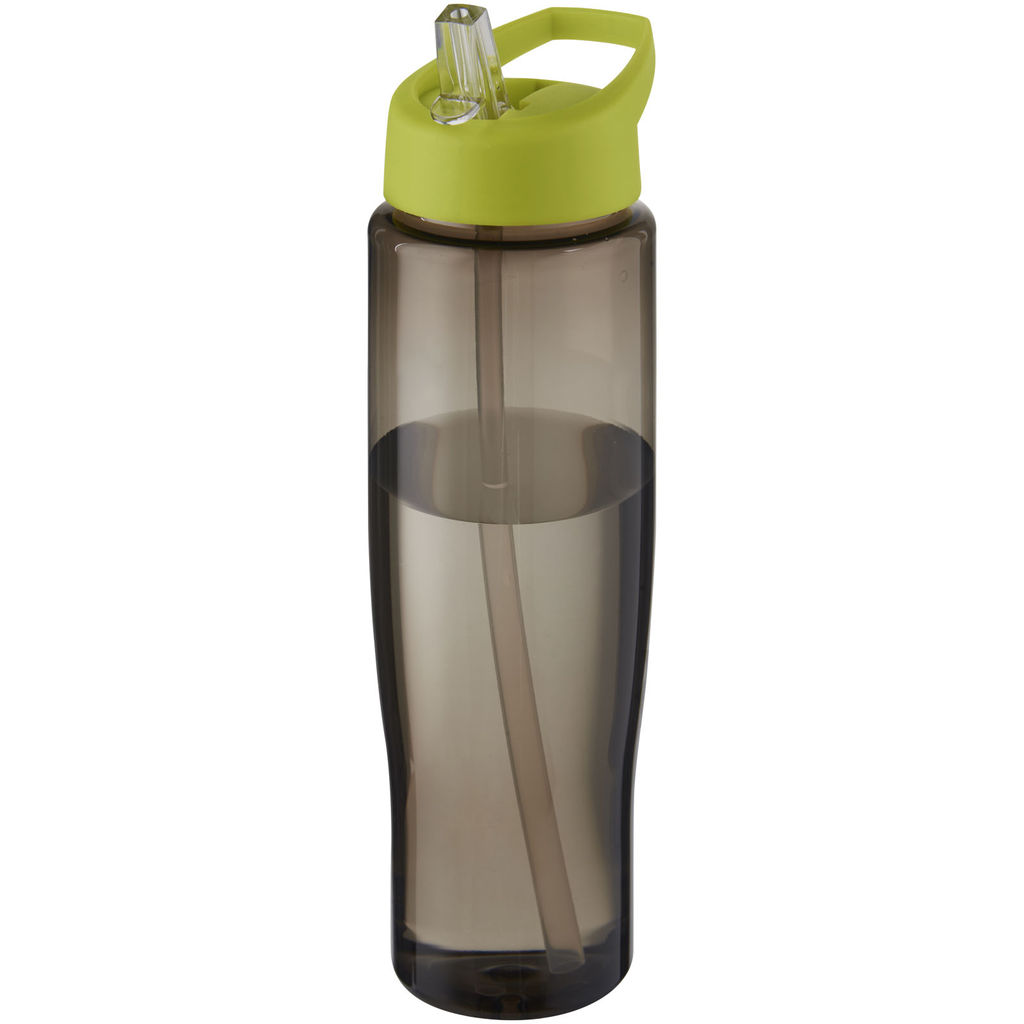 Спортивна пляшка H2O Active® Eco Tempo об'ємом 700 мл з кришкою-носиком, колір лаймовий, темно-сірий