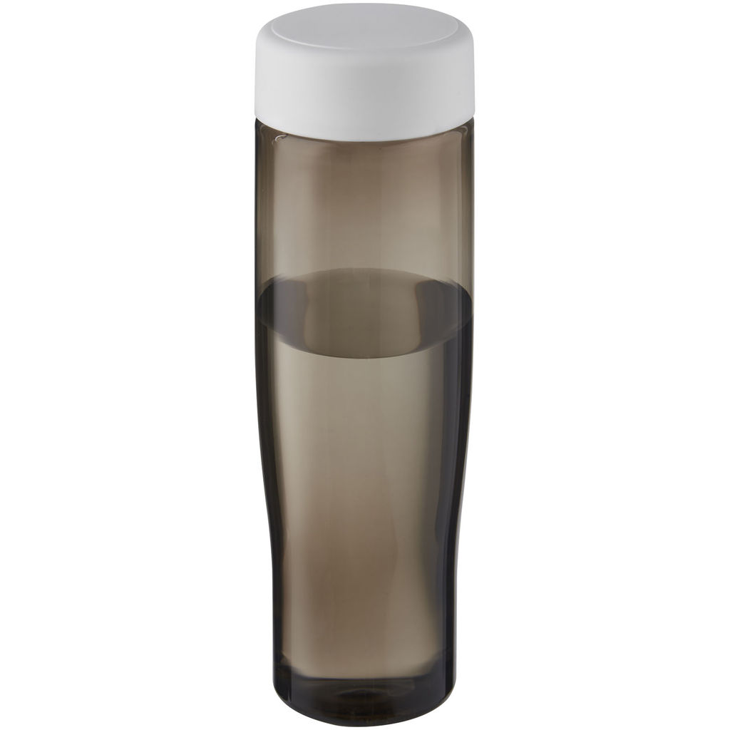 Пляшка для води H2O Active® Eco Tempo об'ємом 700 мл з кришкою, що закручується., колір білий, темно-сірий
