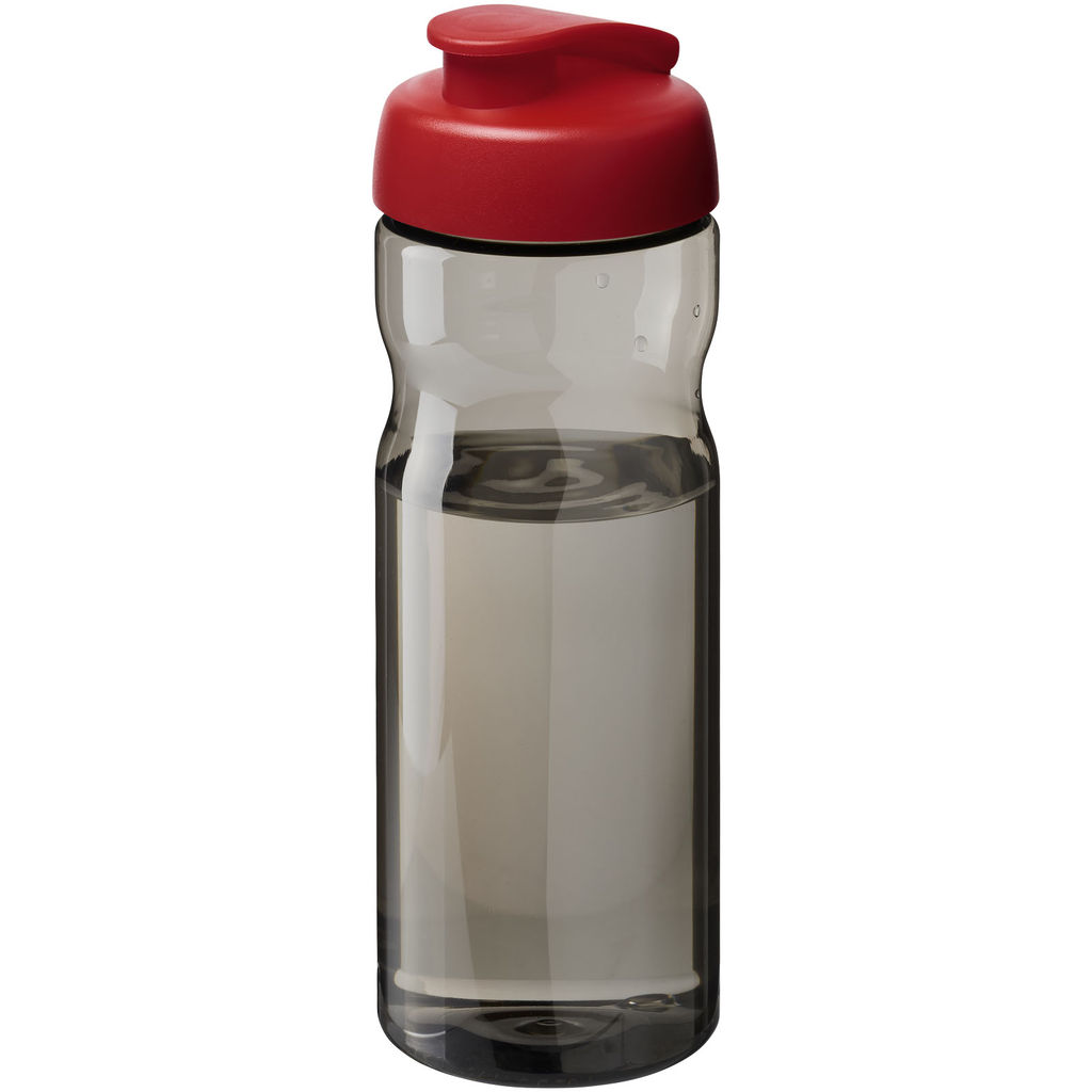 H2O Active® Eco Base Спортивная бутылка объемом 650 мл с откидывающейся крышкой, цвет красный, темно-серый