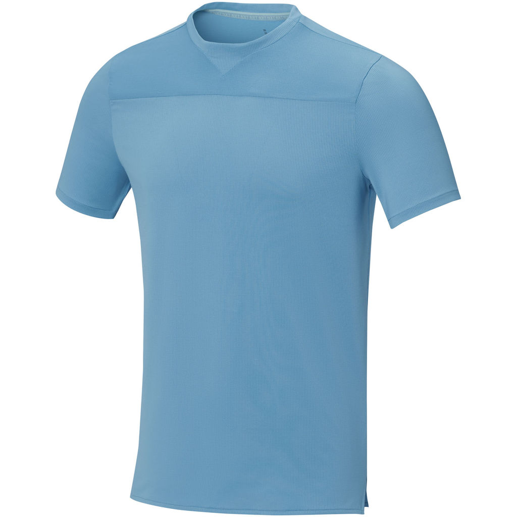 Borax Мужская футболка с короткими рукавами из переработанного полиэстера, сертифицированного согласно GRS, цвет синий  размер XS
