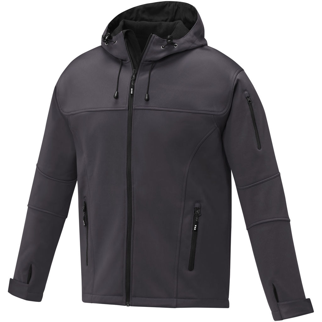 Match Чоловіча куртка софтшел, колір сірий  розмір XS