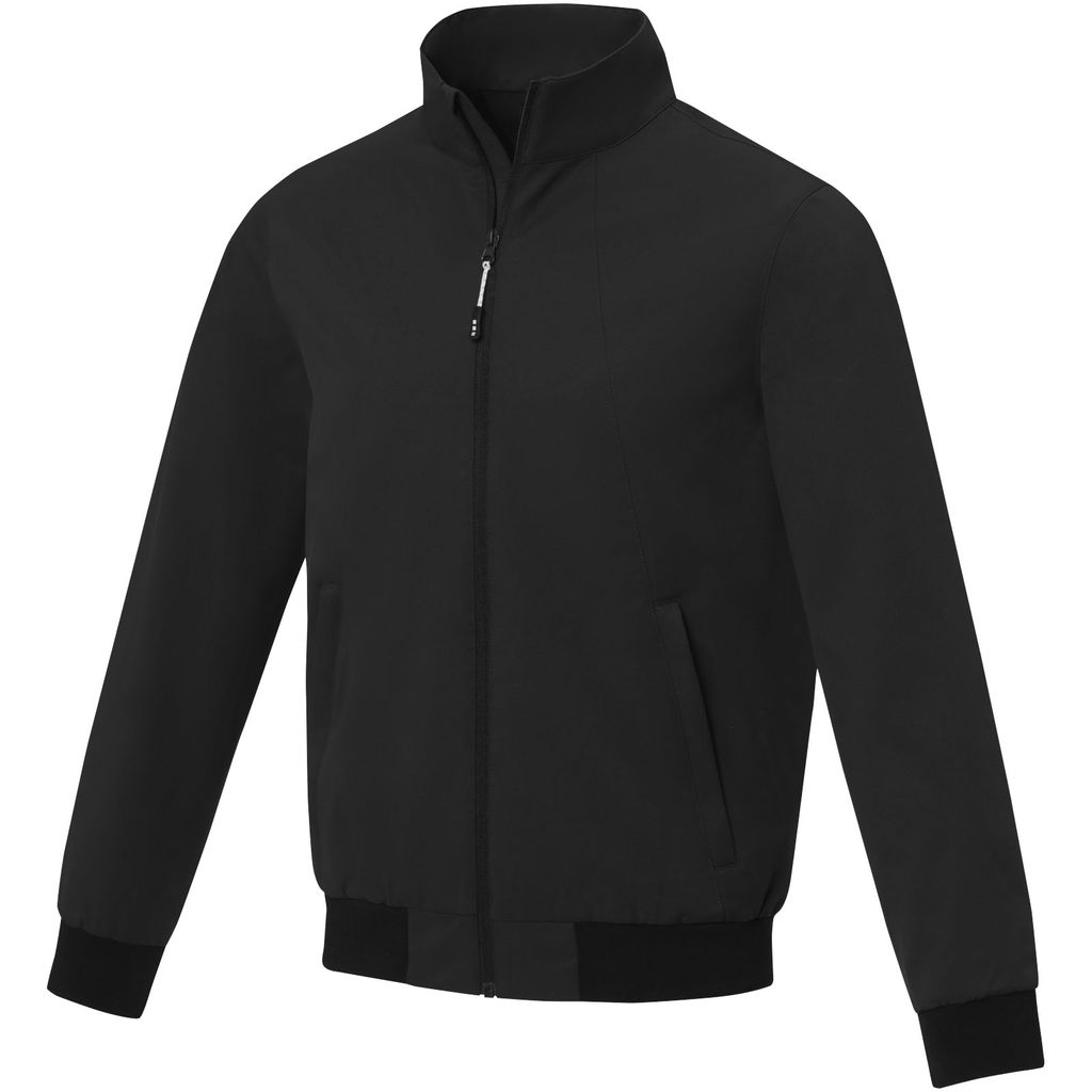 Keefe Легка куртка-бомбер унісекс, колір суцільний чорний  розмір S