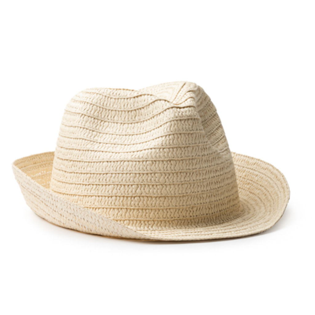 Качественная шапка из синтетического волокна с комфортной внутренней лентой, цвет бежевый