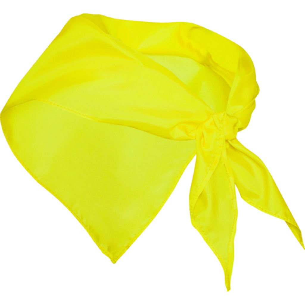 Шарф унісекс трикутної форми, колір жовтий