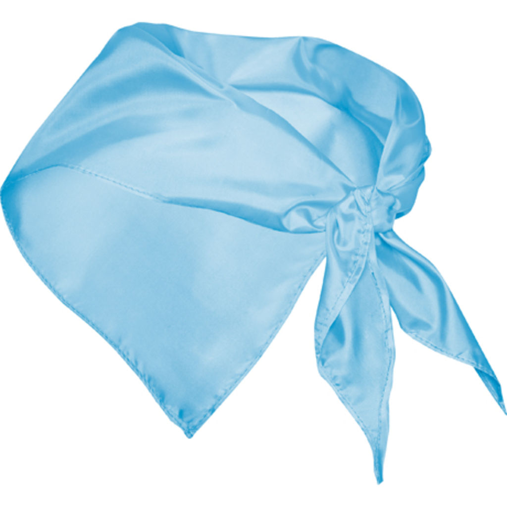 Шарф унісекс трикутної форми, колір блакитний