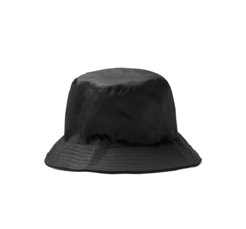 Двосторонній капелюх із нейлону та флісової підкладки, колір чорний