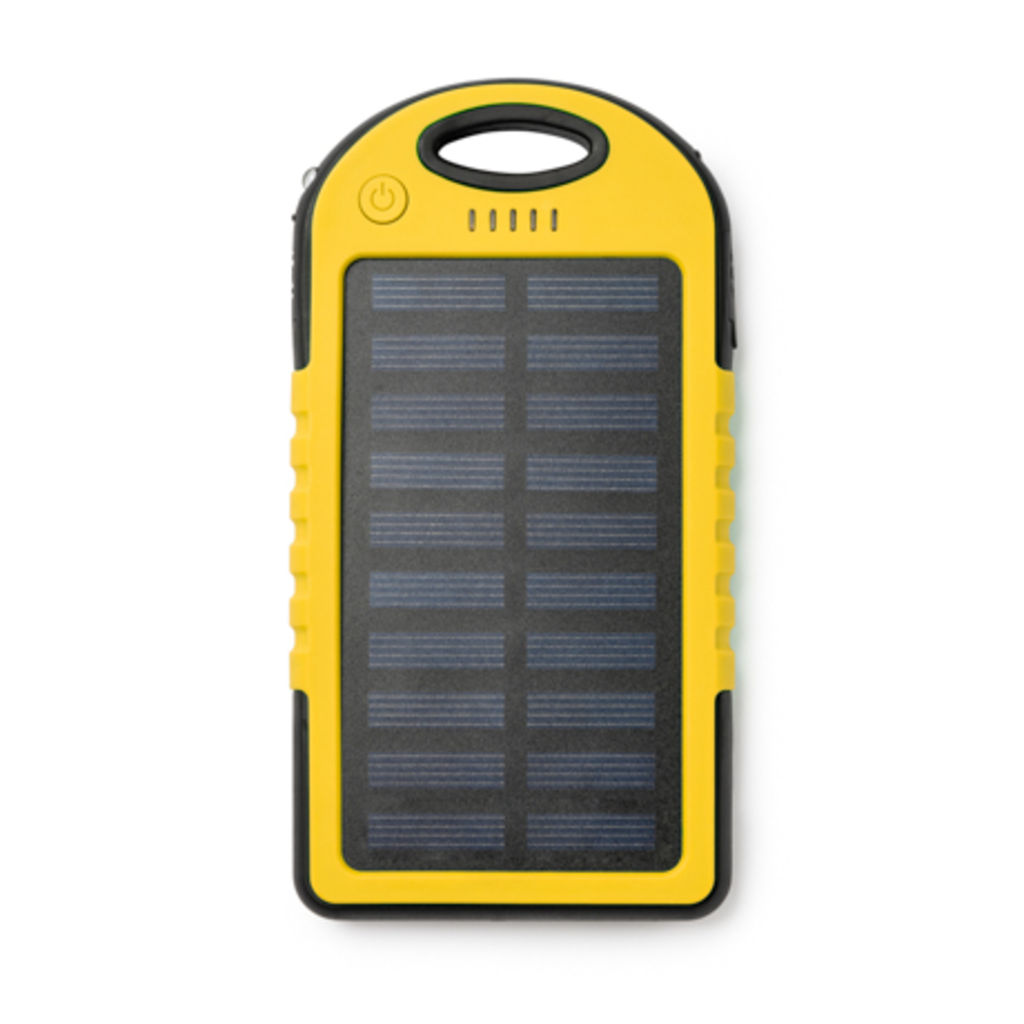 Аккумулятор на солнечных батареях, цвет желтый