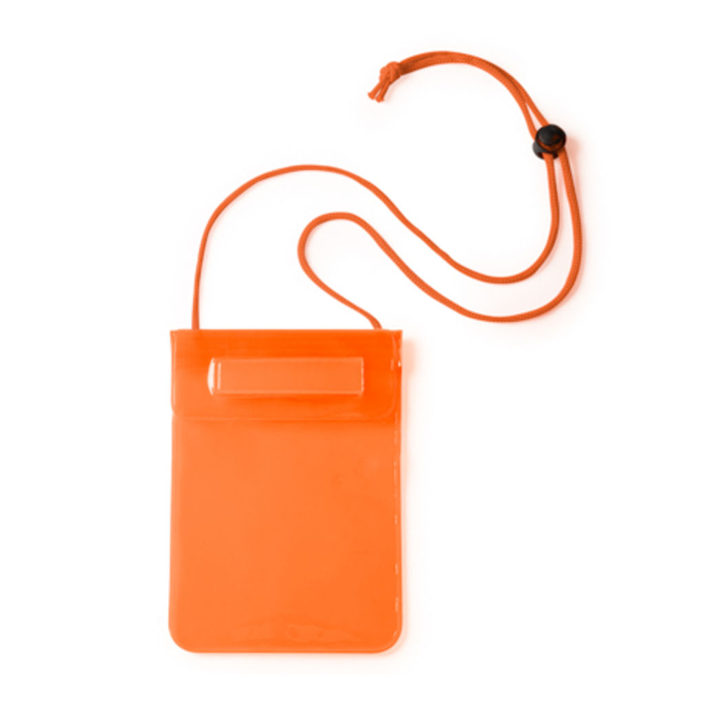 Большой водонепроницаемый сухой мешок из ПВХ, подходящий для сенсорных экранов, с двойным герметичным защитным швом и застежкой на липучке, цвет оранжевый
