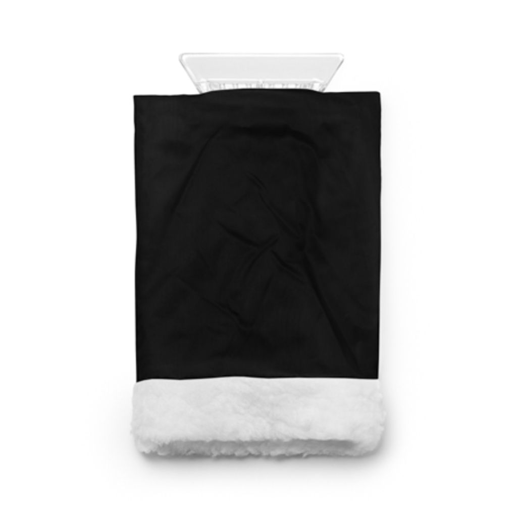 Перчатка-скребок для льда с подкладкой из полиэстера 210T, цвет черный