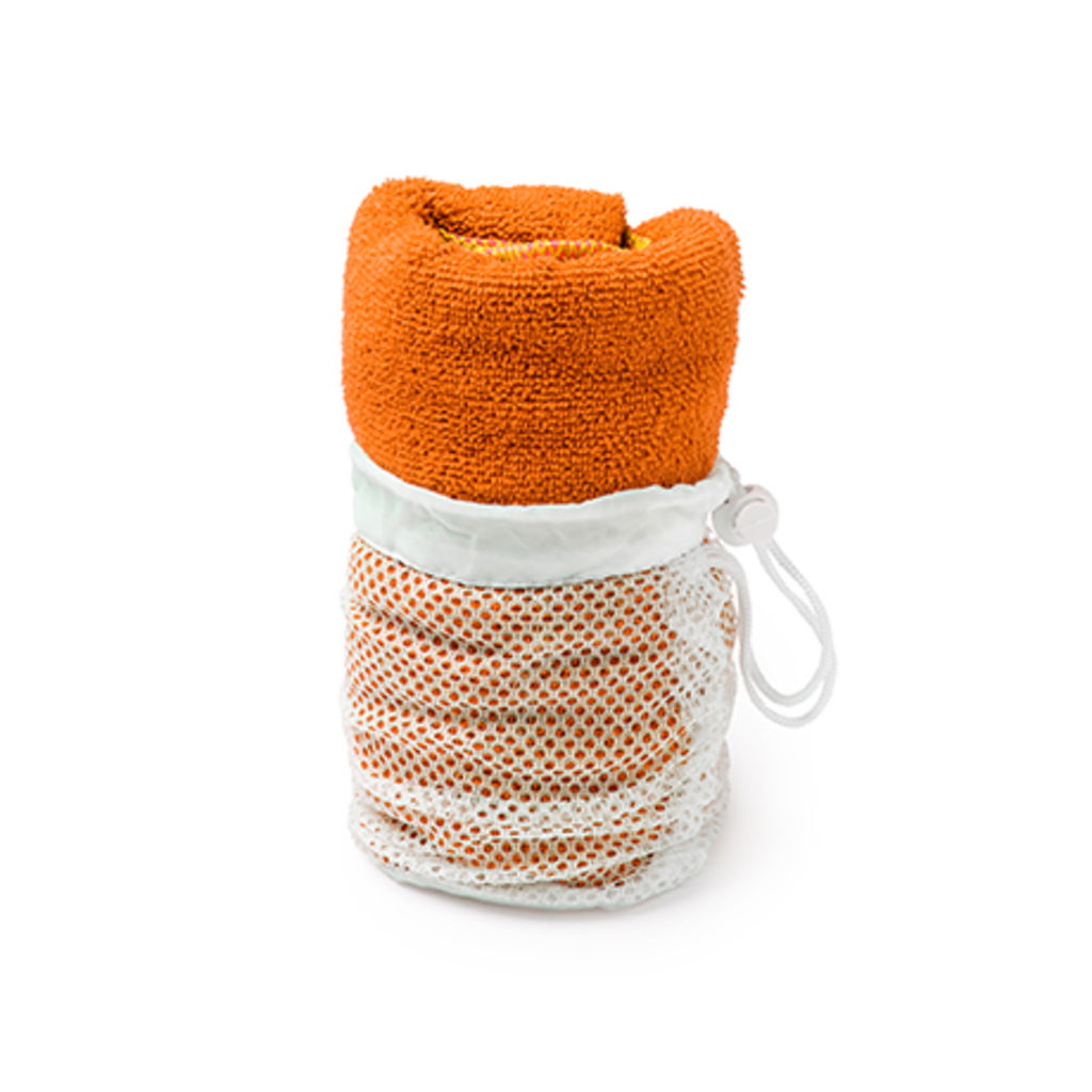 Впитывающее полотенце из микрофибры 185 г/м2, цвет оранжевый