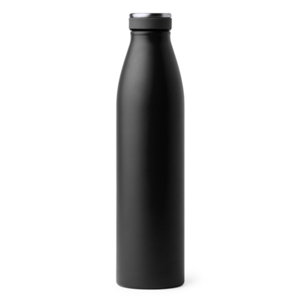 Пляшка-термос зі сталі 304 з подвійною стінкою та мідним вакуумом, колір чорний