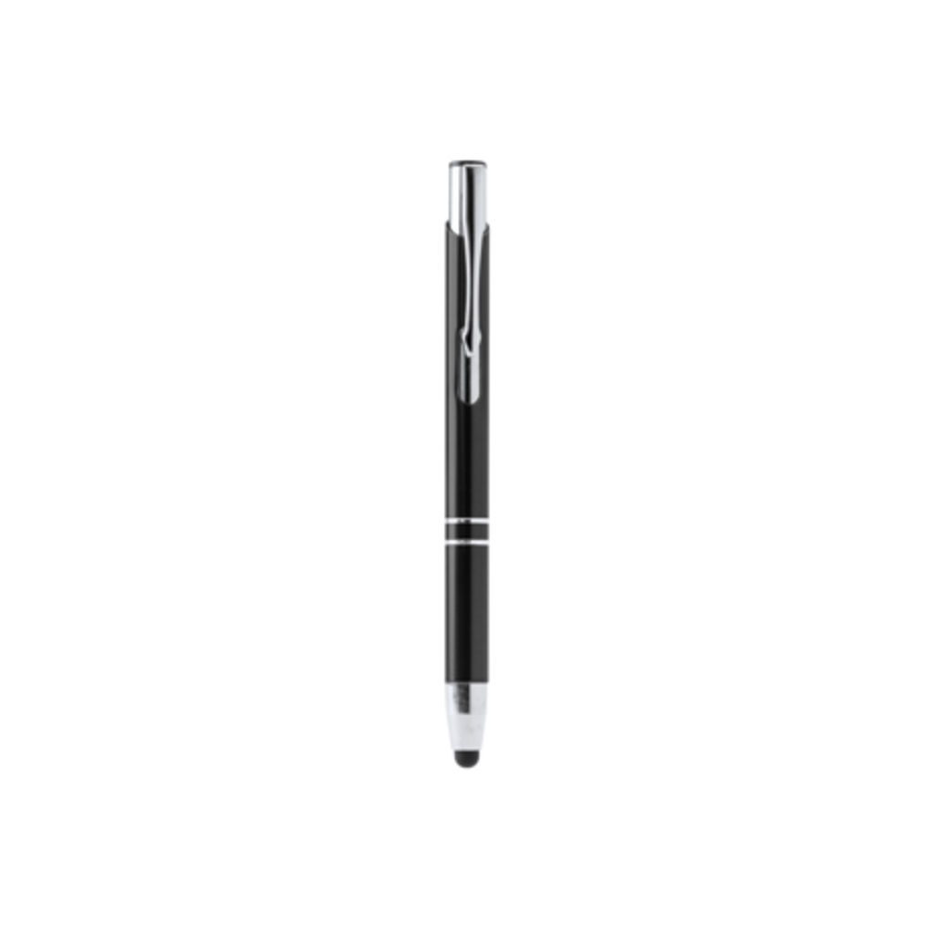 Шариковая ручка с алюминиевым корпусом, цвет черный