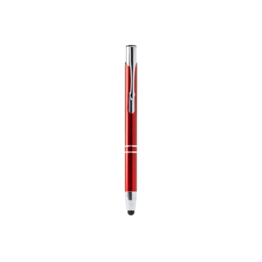 Шариковая ручка с алюминиевым корпусом, цвет красный