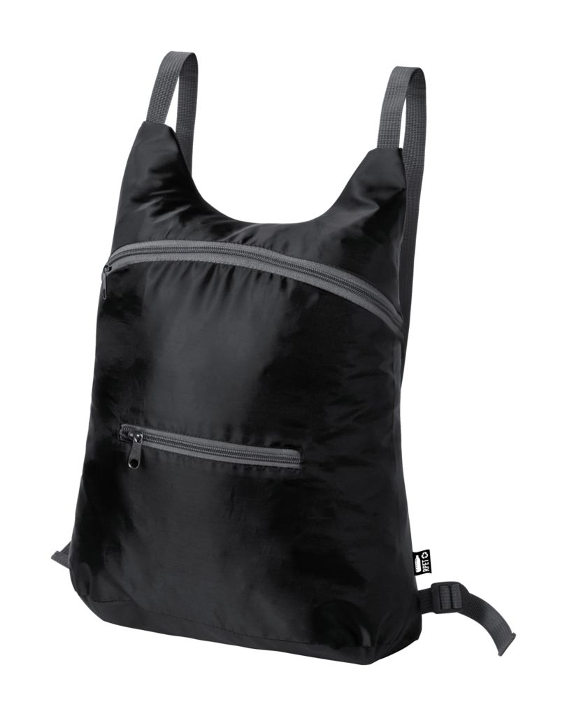 Складаний рюкзак RPET Brocky, колір чорний