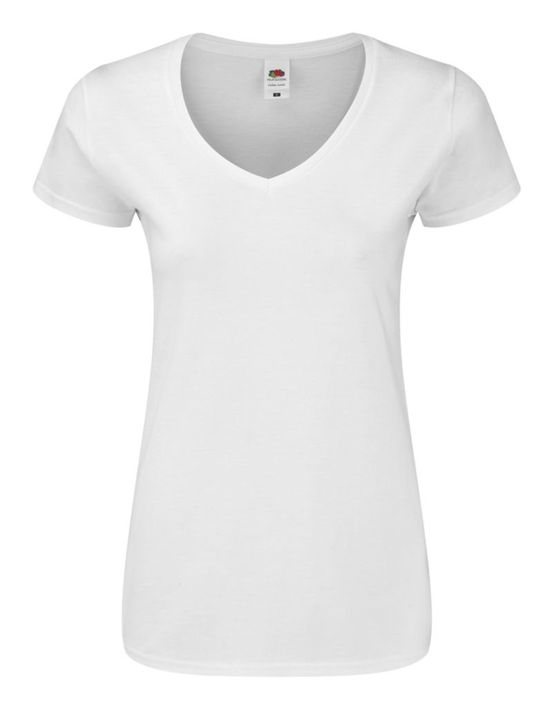 Женская футболка Iconic V-Neck Women, цвет белый  размер L