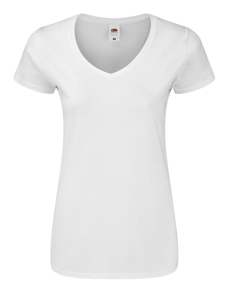 Жіноча футболка Iconic V-Neck Women, колір білий  розмір XL