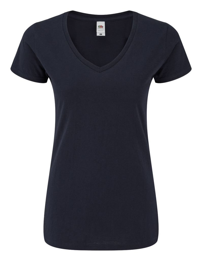 Женская футболка Iconic V-Neck Women, цвет темно-синий  размер L