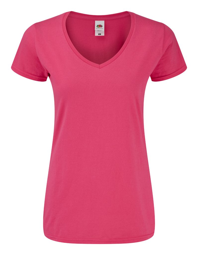 Жіноча футболка Iconic V-Neck Women, колір рожевий  розмір L