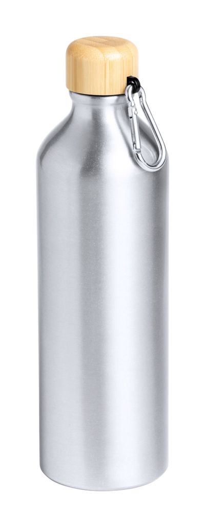 Спортивна пляшка Hetien, колір срібний