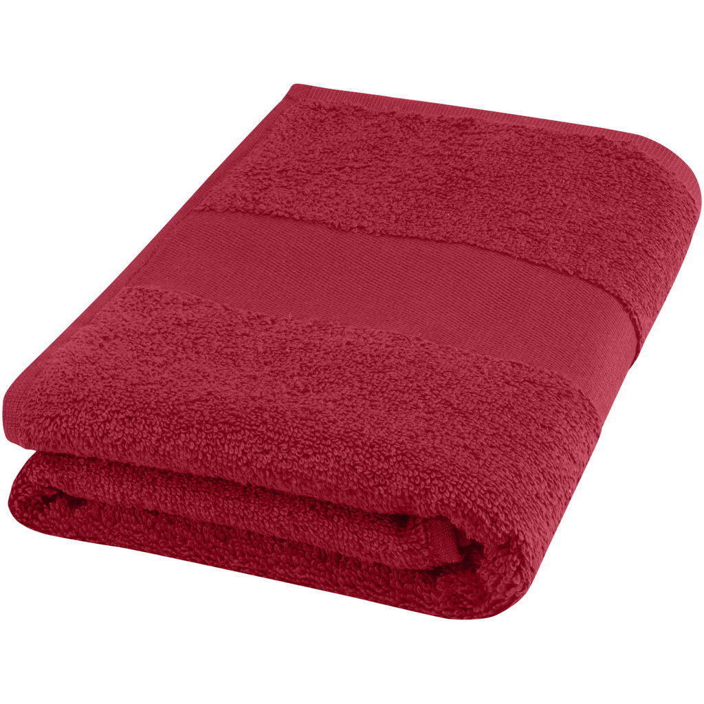 Бавовняний рушник для ванної Charlotte 50x100 см із щільністю 450 г/м², колір червоний