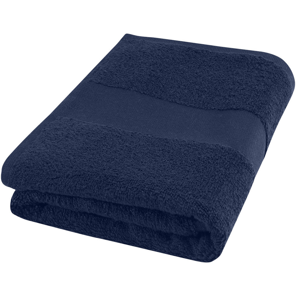 Хлопковое полотенце для ванной Charlotte 50x100 см с плотностью 450 г/м², цвет темно-синий