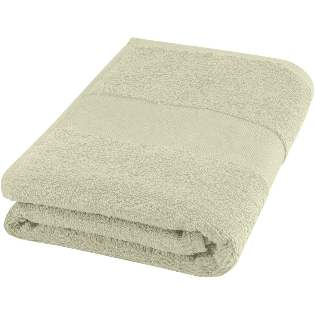 Хлопковое полотенце для ванной Charlotte 50x100 см с плотностью 450 г/м², цвет светло-серый