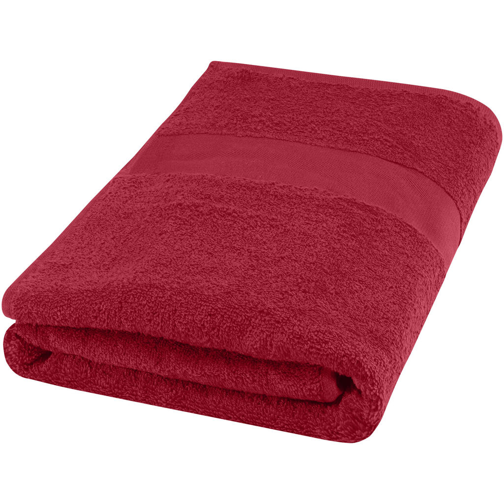 Бавовняний рушник для ванної Amelia 70x140 см щільністю 450 г/м², колір червоний