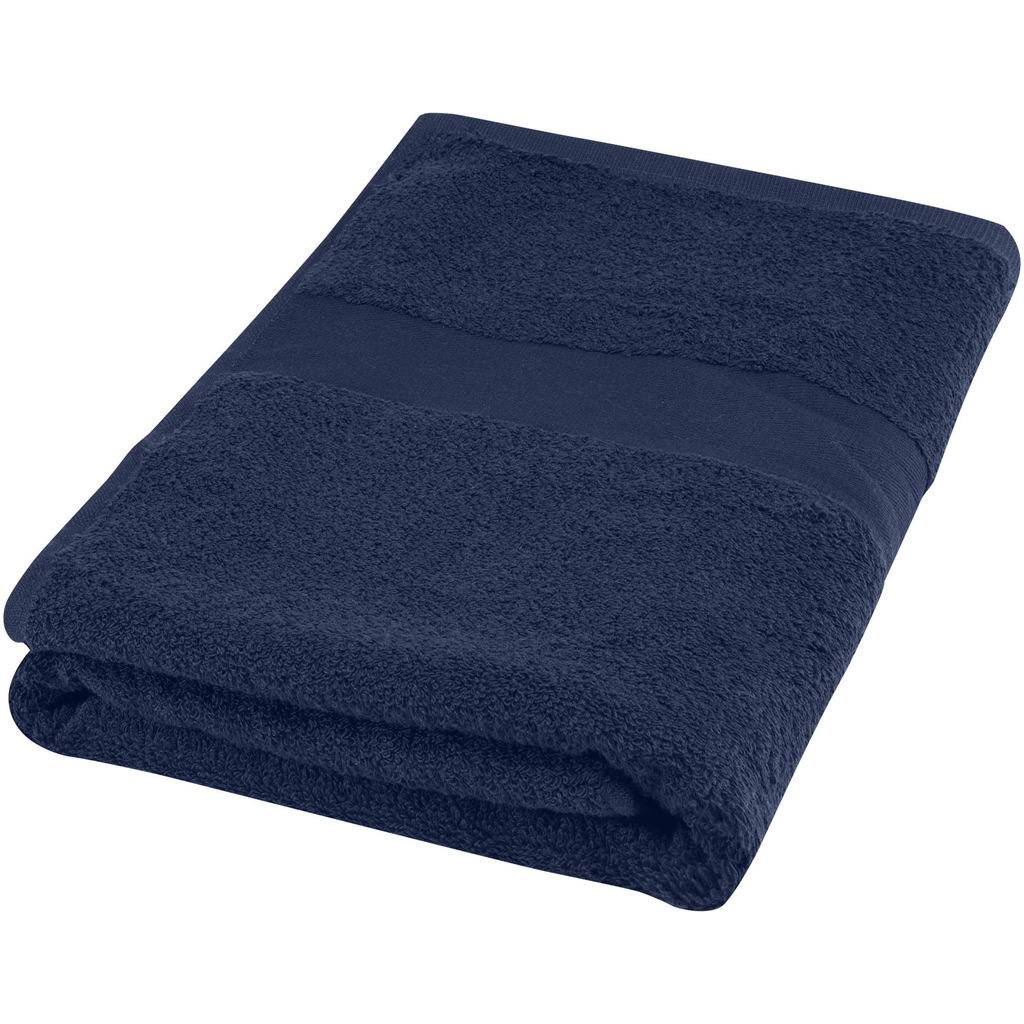 Бавовняний рушник для ванної Amelia 70x140 см щільністю 450 г/м², колір темно-синій