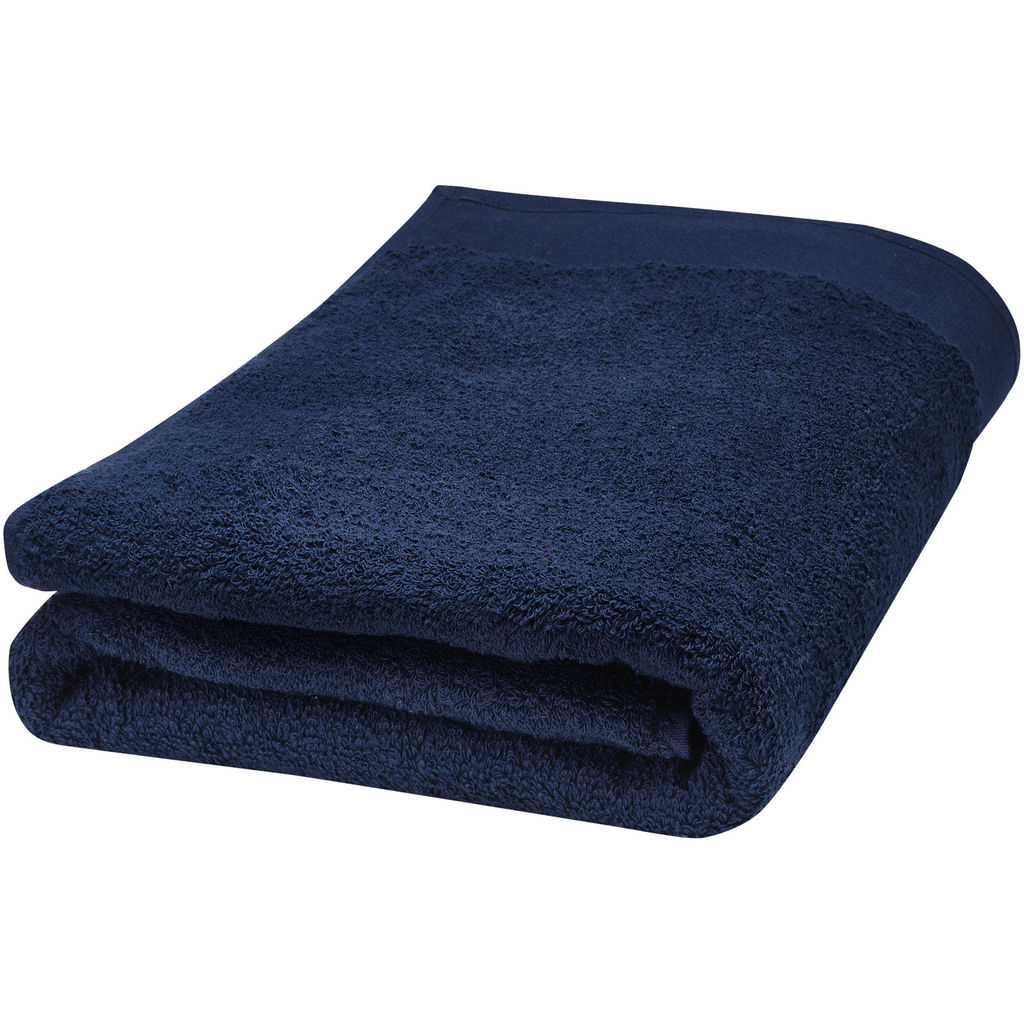 Рушник для ванни Ellie з бавовни щільністю 550 г/м² та розміром 70x140 см, колір темно-синій