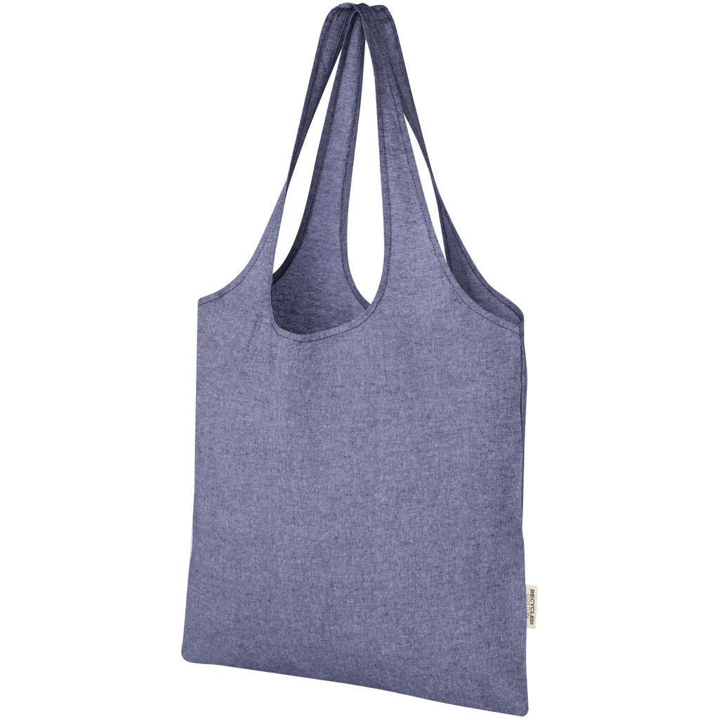 Модная эко-сумка Pheebs объемом 7 л из переработанного хлопка плотностью 150 г/м², цвет синий яркий